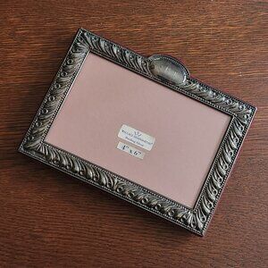 Wallace Silver Smiths STERLING Silver Ornate Rectangular Frame Monogram 4" x 6"